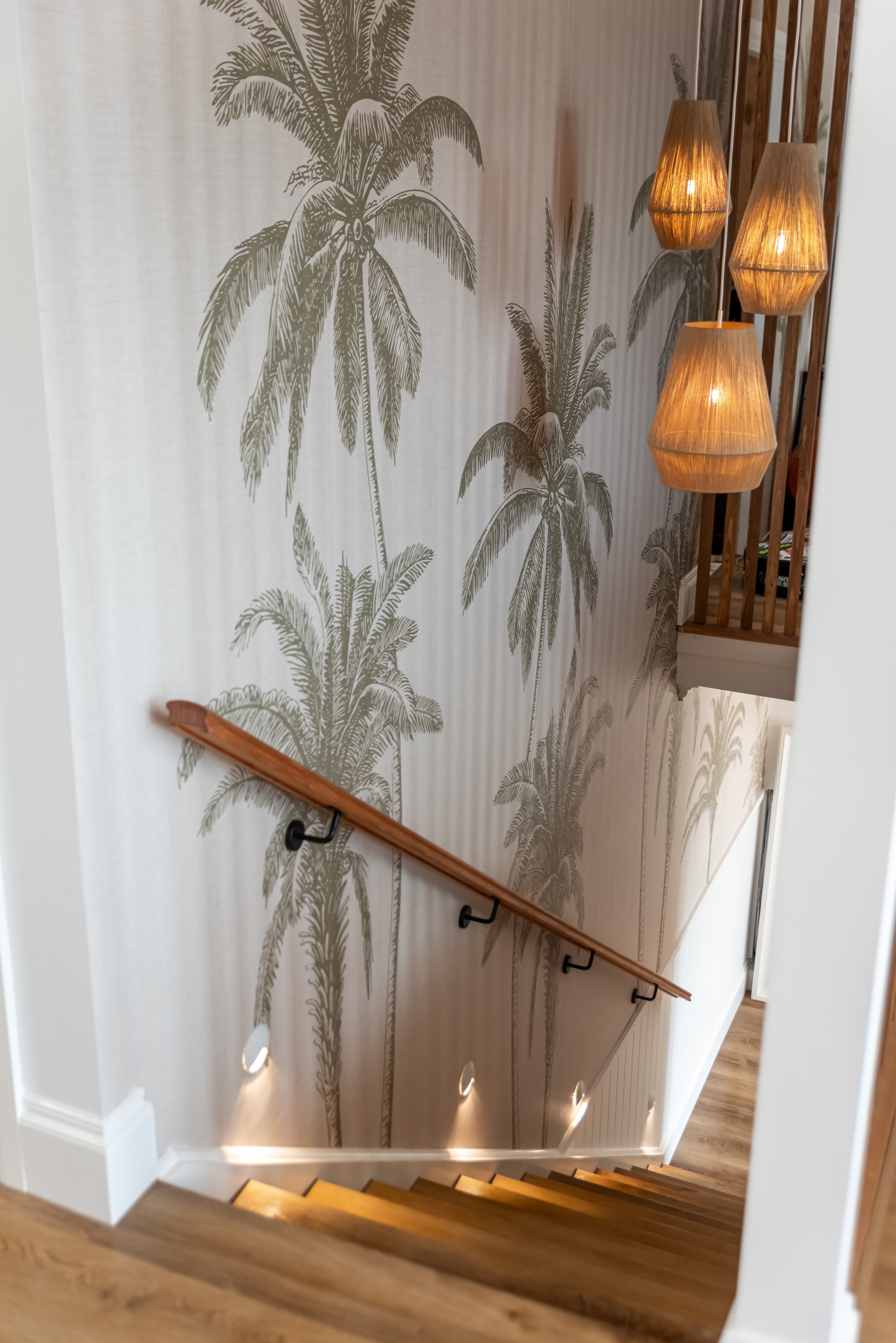 Wangi Wangi House stairwell detail with pendant lighting