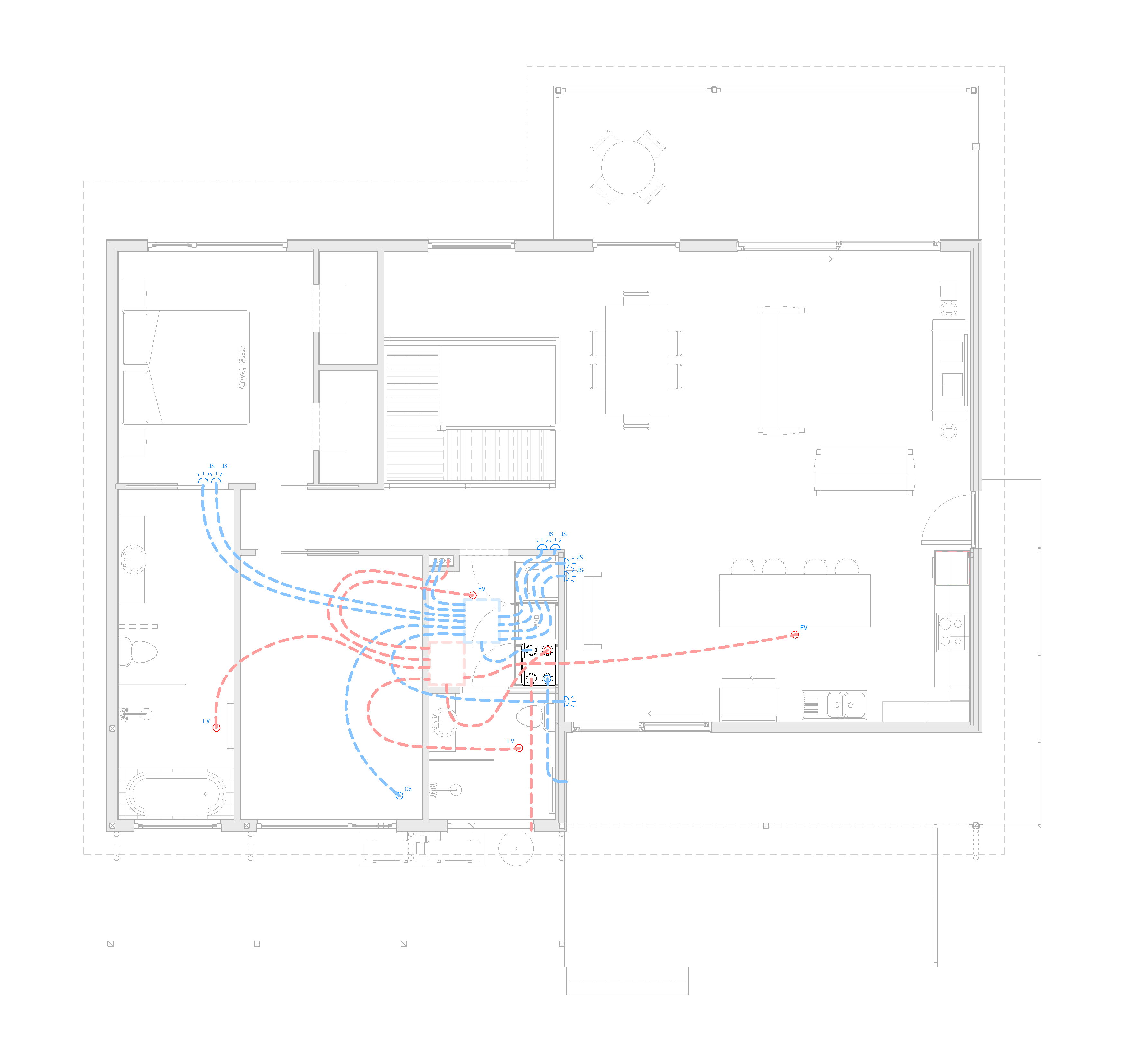 Toronto House HRV ventilation layout drawing